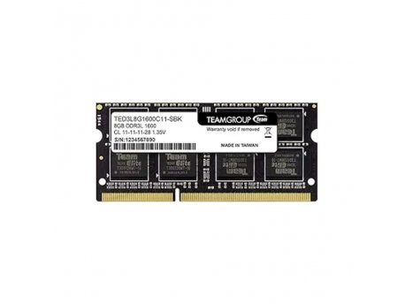 TEAM GROUP Elite DDR3L SO-DIMM 8GB 1600MHz 1,35V TED3L8G1600C11