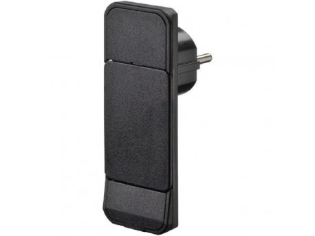 BACHMANN Smart utikač šuko tanki bez kabla, crni 933.008
