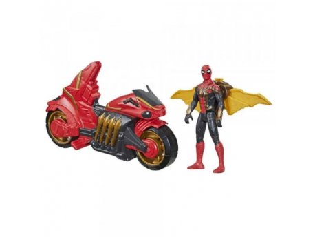 HASBRO SPIDERMAN NWH INTEGRATED SUIT 6IN FIG N VHCLE