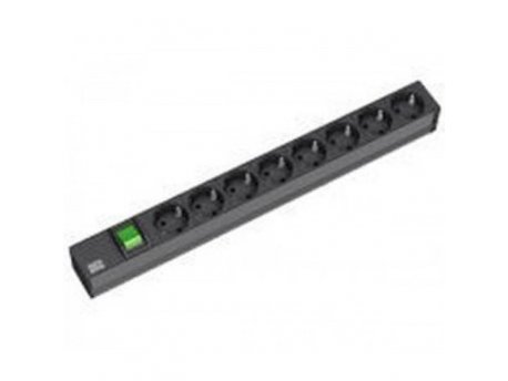 BACHMANN PDU Basic PVC 19''1U, 8xšuko sa prekidačem,16A, kabl 2m 801.0008