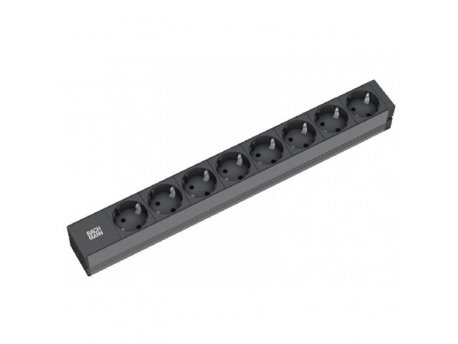 BACHMANN PDU Basic PVC 19''1U, 8xšuko sa prenaponskom zaštitom,16A,kabl 2m 801.0009