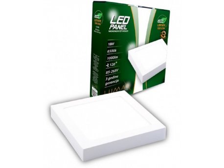 LUMAX LED panel LUMNPK-18W 6500K nadgradni-četvrtasti 1530 lm