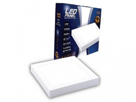 LUMAX LED panel LUMNPK-12W 6500K nadgradni-četvrtasti 1020 lm