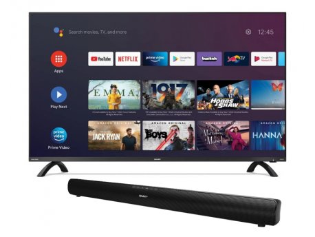 SHARP 50DL2 FRAMELESS Android Smart Ultra HD 4K LED TV + HT-SB95 Soundbar zvučnik