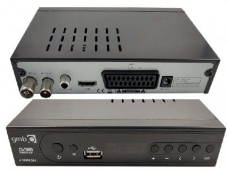 GEMBIRD GMB-MAT-818T DVB-T2 Set Top Box USB/HDMI/Scart/RF-out, PVR,Full HD, H265,hdmi-kabl, modulator1675 39315