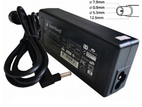 GEMBIRD NPA90-200-4500 (IB06) punjač za laptop 90W-20V-4.5A, 7.9x5.5mm yellow PIN (1024) 38966