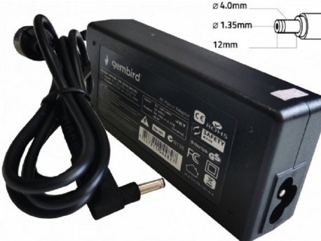 GEMBIRD NPA40-190-2370 (AS10) punjač za laptop 40W-19V-2.37A, 4.0x1.35mm black (819 Alt=AS14) 38951