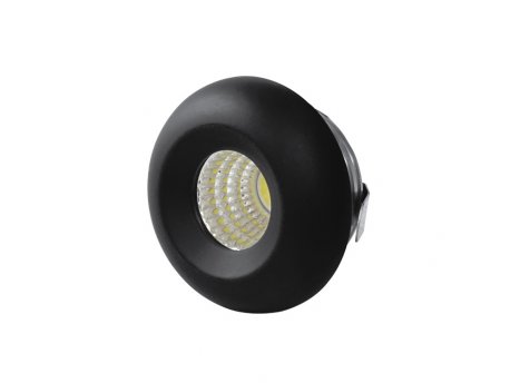 PROSTO Ugradna LED lampa 3W dnevno svetlo LUG-3320/BK-3/W