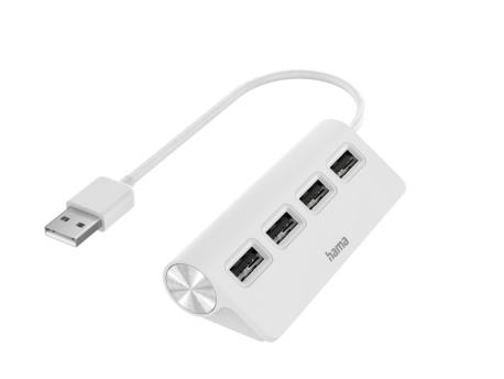 HAMA USB HUB 4 port 2.0 200120 White