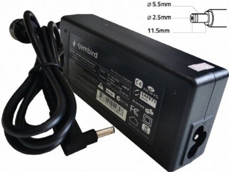 GEMBIRD NPA65-200-3250 (IB03) punjač za laptop 65W-20V-3.25A, 5.5x2.5mm Black (819) 38964
