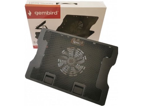 GEMBIRD N2000FS hladnjak za laptop 15-17'' 140mm Fan-Control, 2xUSB, 370x265mm, Ergo Stand(631) 19071