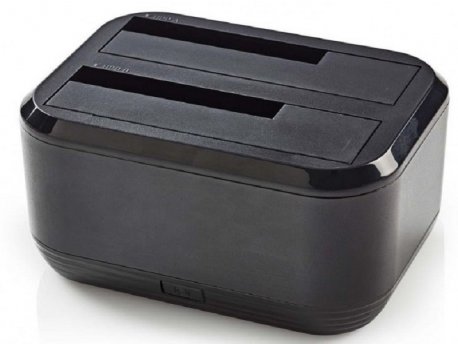 NEDIS HDDUDB3200BK USB 3.0 Dupli docking station za 2.5/3.5'' SATA hard diskove max 8TB