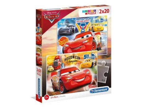 CLEMENTONI Puzzle 2x20 cars 3