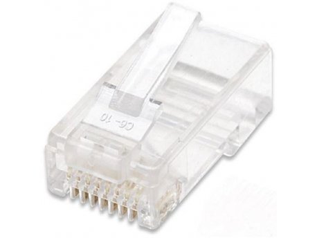 INTELLINET 100-Pack Cat5e RJ45 Modular Plugs, UTP, 3prongs 0537003