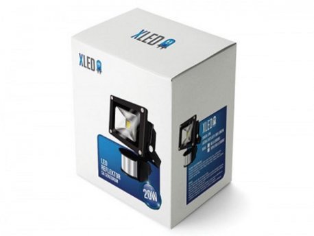 XLED Led reflektor sa senzorom 20W,IP65, Beli, AC85-265V ( G7002002S )