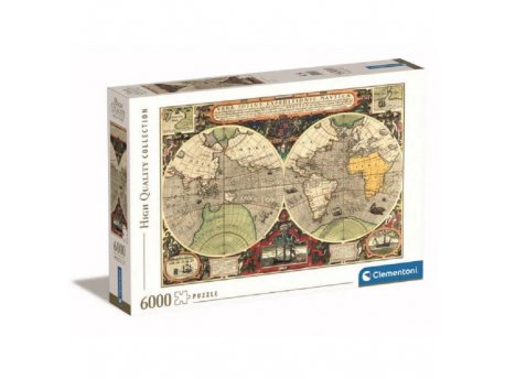 CLEMENTONI Puzzle 6000 HQC antique nautical map