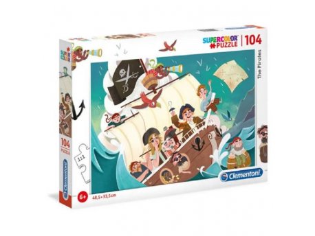 CLEMENTONI Puzzle 104 the pirates