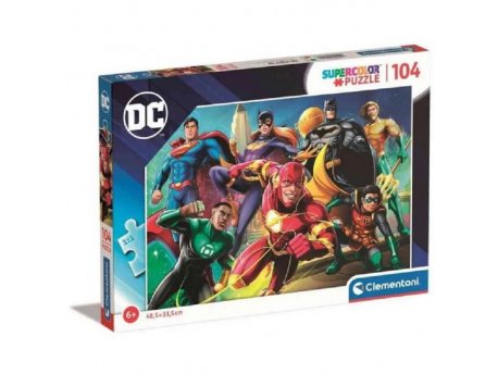 CLEMENTONI Puzzle 104 dc comics-jl 1
