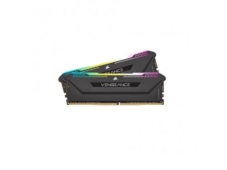 CORSAIR VENGEANCE RGB PRO SL 16GB (2x8GB) DDR4 DRAM 3600MHz C18 Memory Kit – Black CMH16GX4M2D3600C18