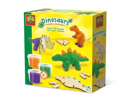 SES CREATIVE Plastelin drveni dino