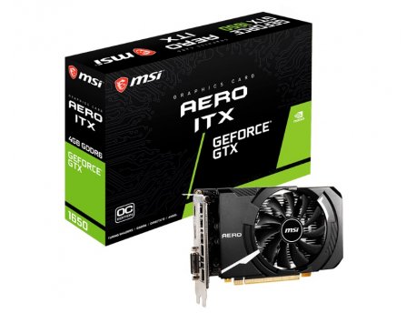 MSI NVidia GeForce GTX 1650 4GB 128bit GTX 1650 D6 AERO ITX OC