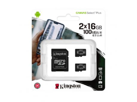 KINGSTON Memorijska kartica microSD 2x16GB SDCS2/16GB-2P1A KIN050