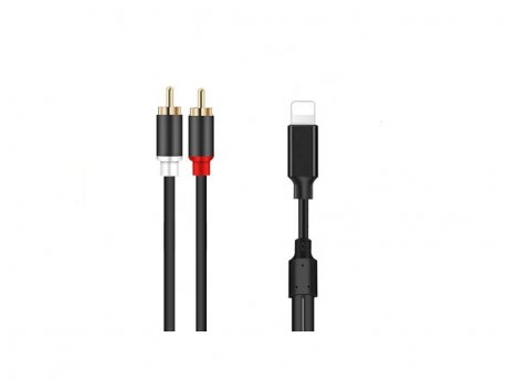 Xwave Lighting(iPHONE) kabl na 2RCA, 1.2m