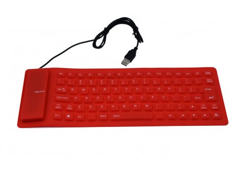VELTEH USB silikonska tastatura OC109 crvena
