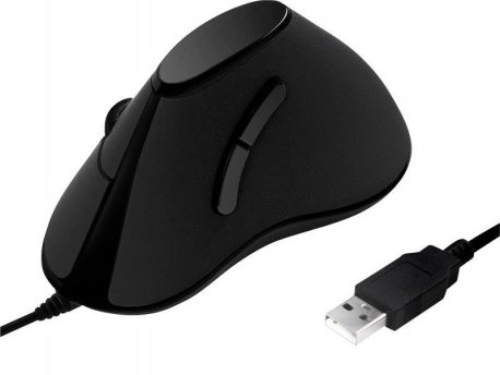LOGILINK Miš vertikalni ergonomski žičani crni