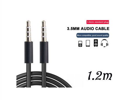 Xwave Audio kabl 3.5mm stereo (muški) na 3.5mm stereo (muški)AUX/1.2m dužina kabla/crni