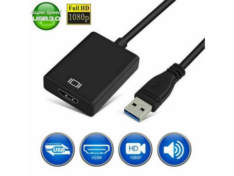 VELTEH USB 3.0 na HDMI adapter-konvertor 3.0 55-042