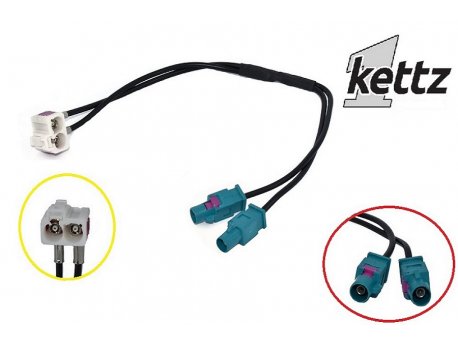 KETTZ Antenski adapter FAKRA2-FAKRA2 KT-AD31 30-039