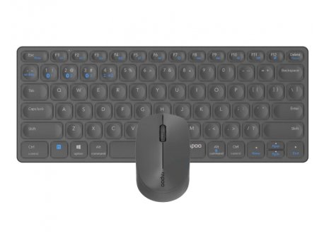 RAPOO 9600M Multi Mode Wireless US Combo set, tamno sivi