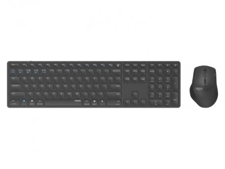 RAPOO 9800M Multi Mode Wireless US Combo set, tamno sivi
