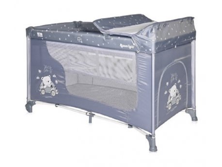 LORELLI BERTONI PRENOSIVI KREVET MOONLIGHT 2 NIVOA - SILVER BLUE CAR (2021)