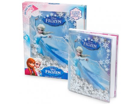 FROZEN DNEVNIK sa koricama na kojima se nalazi lik Elze iz Frozen animiranog filma za decu.