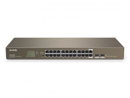 TENDA TEG1024F 24-Port Gigabit Unmanaged Switch with 2 SFP Slots LAN02918