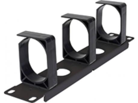 INTELLINET Rack nosač kablova 10'' 1U sa 3 plastična prstena crni (714846)