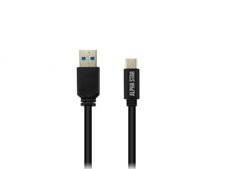 ALPHA STAR USB kabl TIP-C/USB 3.0 (tip A-muški) -USB 3.1 (TIP C -muški) /dužina 1,5m/3A za brze punjace