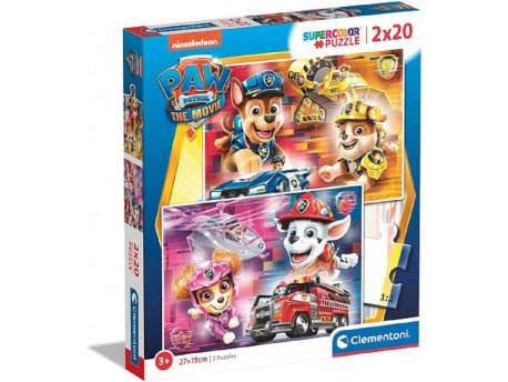 CLEMENTONI Puzzle 2x20 paw patrol the movie ( CL24786 )