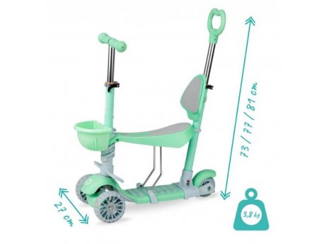 QKIDS Ili trotinet za decu green
