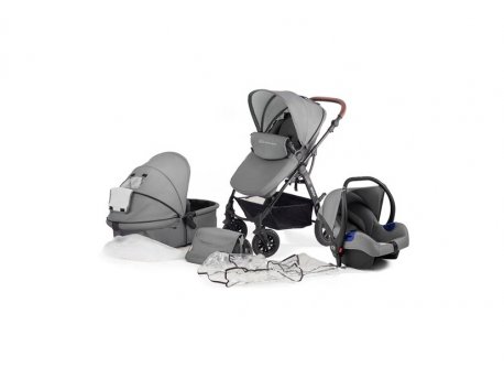 KINDERKRAFT Kolica MOOV GREY MELANGE 3U1