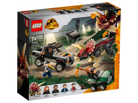 LEGO 76950 Napad triceratopsa na pikap