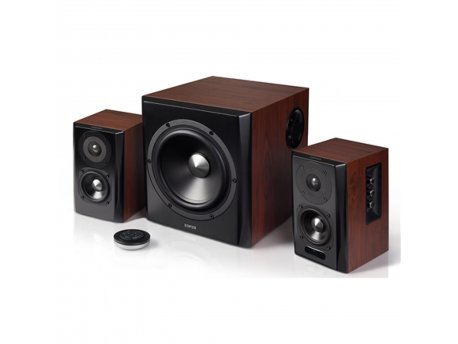 EDIFIER S350DB 2.1 150W speakers wood braon