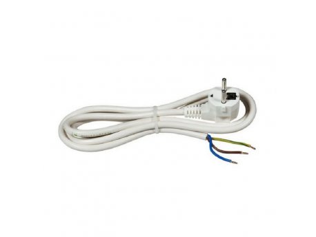 COMMEL Priključni kabl 16 A 250 V 3500 W, beli, 2m bulk H05VV-F 3G2,5