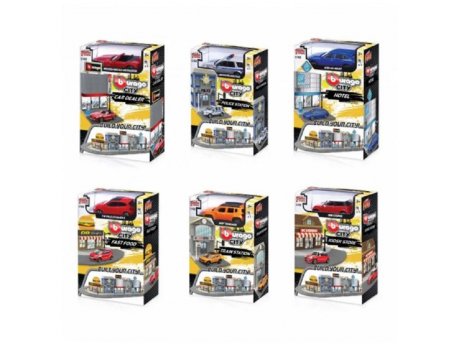 BURAGO Fire city stanica i vozilo 1/43 ASST