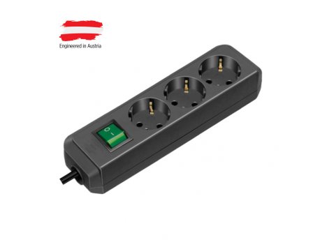 BRENNENSTUHL Razvodnik sa 3 mesta 1.5m 1.0mm2 + prekidač 1152300