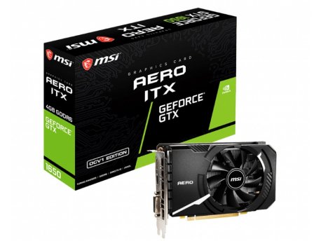 MSI NVidia GeForce GTX 1650 4GB 128bit GTX 1650 D6 AERO ITX OCV1