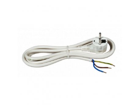 COMMEL Priključni kabl 16A 250V 3500W, beli, 1,5m H05VV-F 3G1,5 C0512