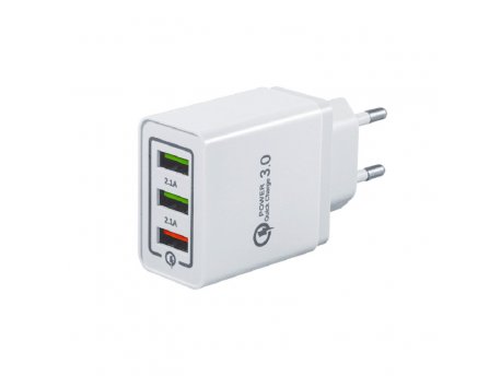 PROSTO Univerzalni brzi USB punjač 3A + 2xUSB USBP381